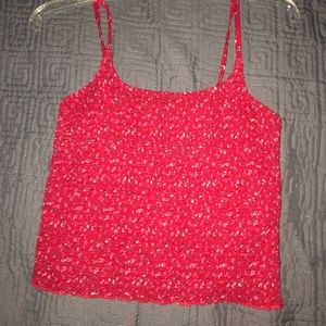 Red hollister tank top